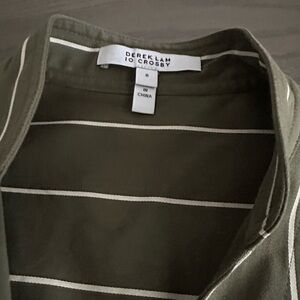 Derek Lam 10 Crosby Olive Striped Dress